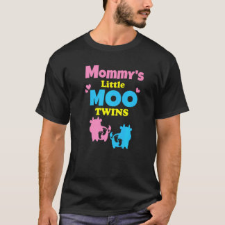 Camiseta Anuncio de embarazo de gemelos de vaca para mujere