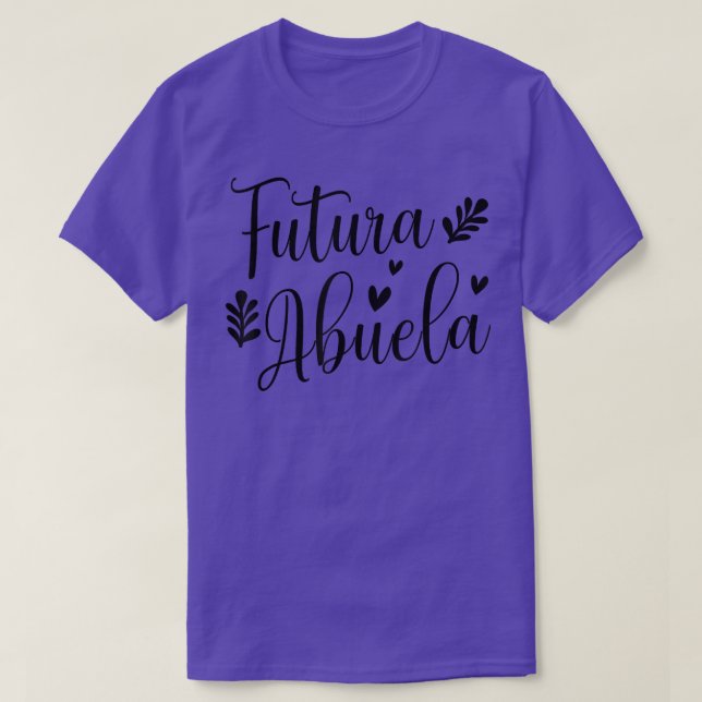 Camiseta Anuncio de embarazo de la abuela española Futura A (Diseño del anverso)