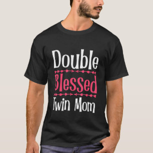 Camiseta Anuncio de embarazo de madre gemela gemela