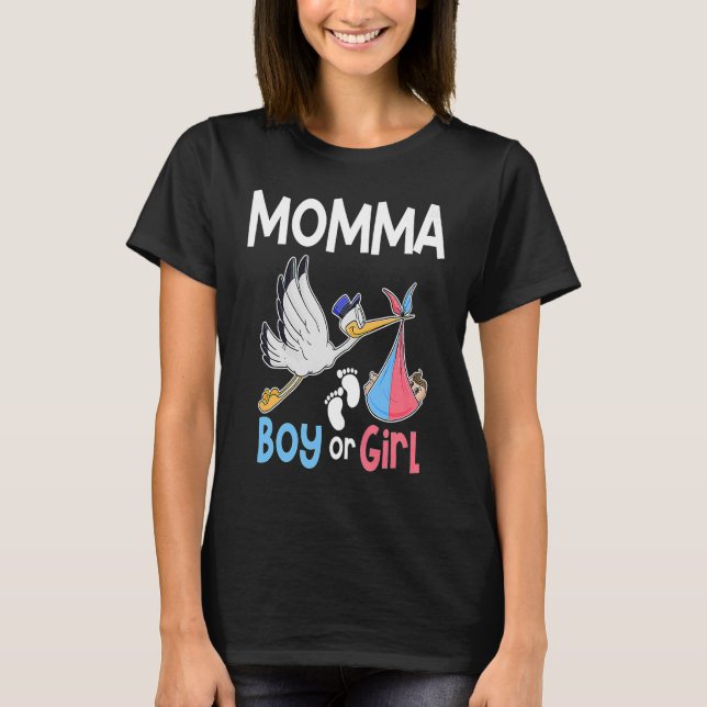 Camiseta Anuncio de embarazo de madre o Chica (Anverso)