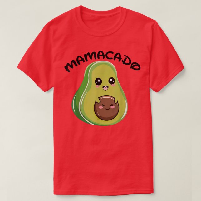 Camiseta Anuncio de embarazo de mamá embarazada de Mamacado (Diseño del anverso)