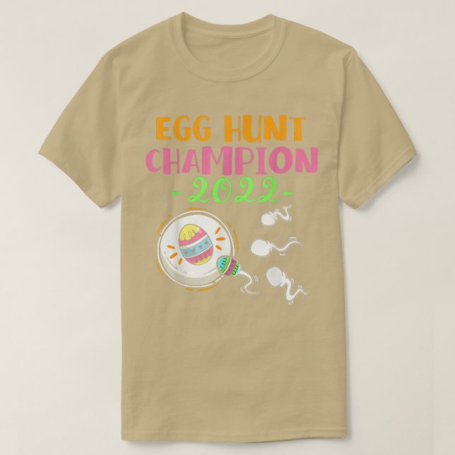 Camiseta Anuncio de embarazo de Pascua para mamá, campeona  (Diseño del anverso)
