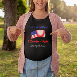 Camiseta Anuncio de embarazo de Stars & Stripes