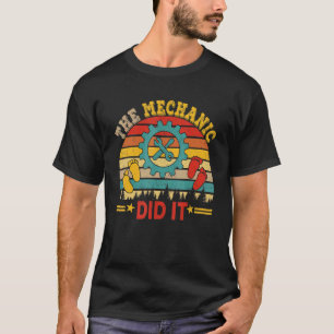 Camiseta Anuncio De Embarazo De Vintage Retro Mechanic