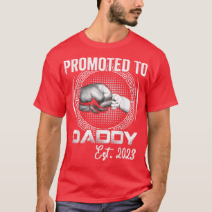 Camiseta Anuncio de embarazo gracioso promocionado a Daddy