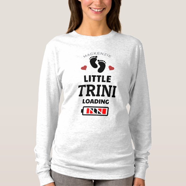 Camiseta Anuncio de Embarazo Little Trini Loading (Anverso)