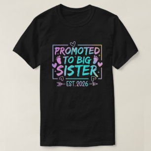 Camiseta Anuncio de embarazo único de Hermana Mayor Pastel