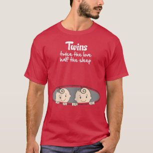 Camiseta Anuncio de embarazos graciosos para mujeres gemela