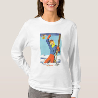 Camiseta Anuncio de esquí de época