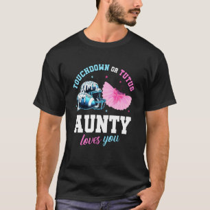 Camiseta Anuncio de fiesta de revelación de género Touchdow