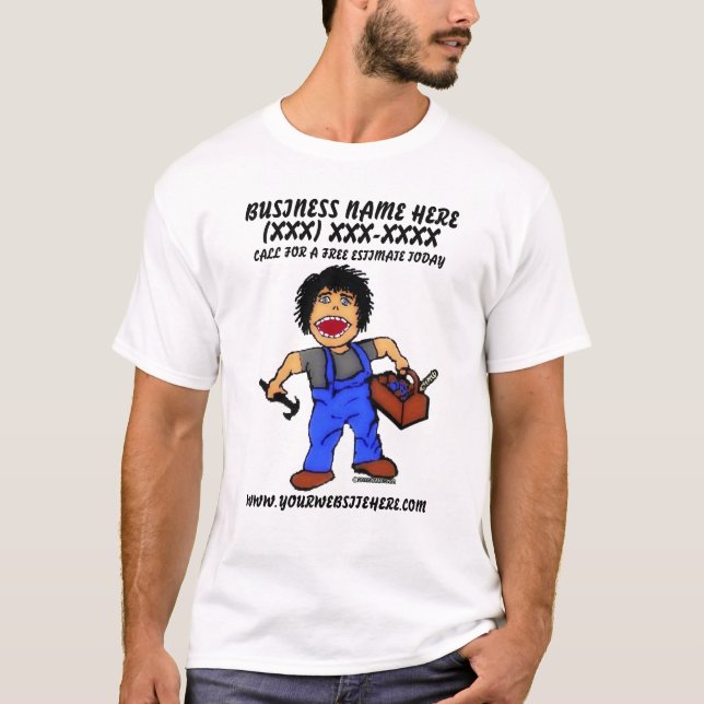 Camiseta anuncio de generador profesional (Anverso)