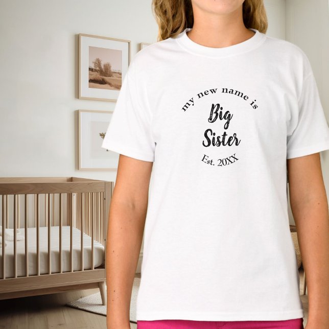Camiseta Anuncio de Hermana Mayor Año de Establecimiento Fa (Subido por el creador)