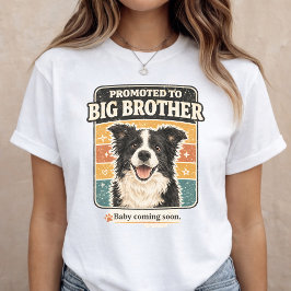 Camiseta Anuncio de Hermano Mayor Perro Revelación de Bebé