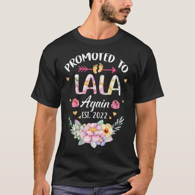 Camiseta Anuncio De La Abuela De Flor De 2022 Promovido A L (Anverso)