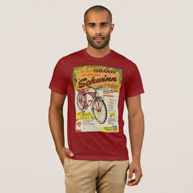 Camiseta - anuncio de la bicicleta de Schwinn - (Anverso completo)