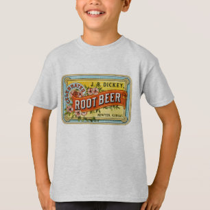 Camiseta Anuncio de la cerveza de raíz del vintage del pet