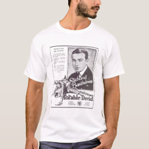Camiseta Anuncio de la película muda de Richard Barthelmess