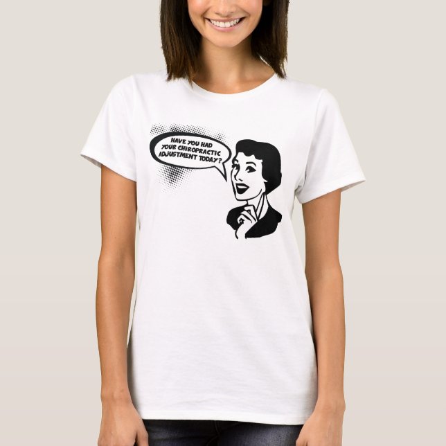 Camiseta Anuncio de la quiropráctica de la apariencia (Anverso)