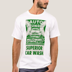 Camiseta Anuncio de lavado automático de coches de los años