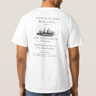 Camiseta "Anuncio de líneas de correo de Estados Unidos"