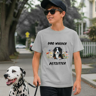 Camiseta Anuncio de mascotas de paseador de perros