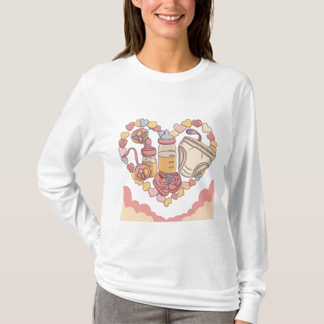 Camiseta Anuncio de nacimiento (Anverso)