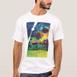 Camiseta Anuncio de película de terror de Sci-Fi, mundos zo