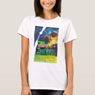 Camiseta Anuncio de película de terror de Sci-Fi, mundos zo