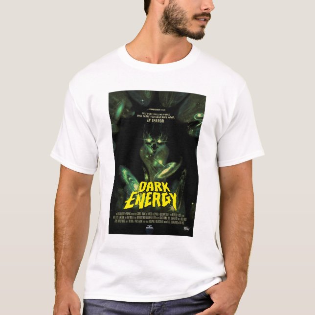 Camiseta Anuncio de película de terror sobre ciencia ficció (Anverso)