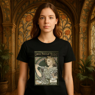 Camiseta Anuncio de perfume Art Nouveau de Alphonse Mucha