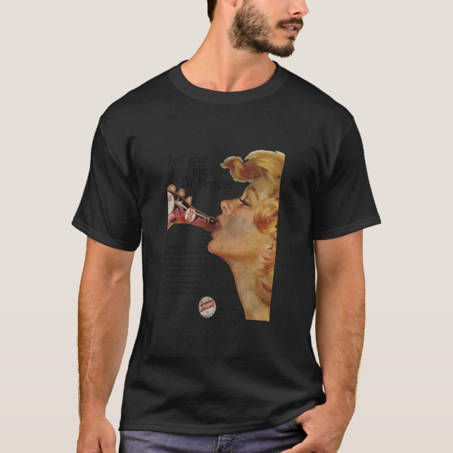 Camiseta Anuncio de refresco antiguo Dr. Pepper Be A Pepper (Anverso)