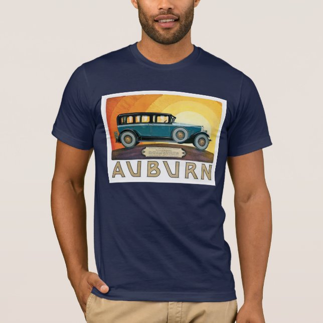 Camiseta Anuncio de Sunburst de Auburn Motors (Anverso)
