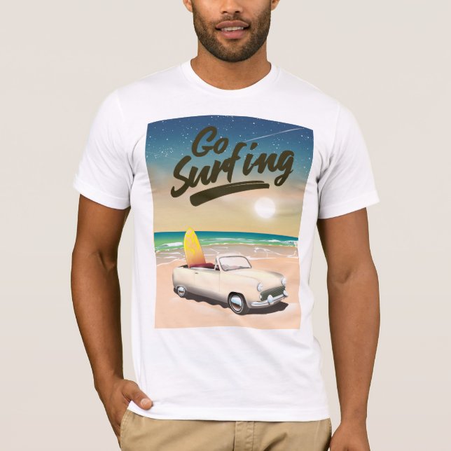 Camiseta ¡Anuncio de Surfing Travel! (Anverso)