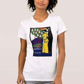 Camiseta Anuncio de tinta Art Nouveau