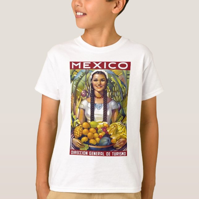 Camiseta Anuncio de turismo de viajes en México (Anverso)