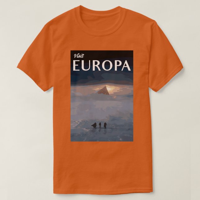 Camiseta Anuncio de turismo Vintage Europa (Diseño del anverso)