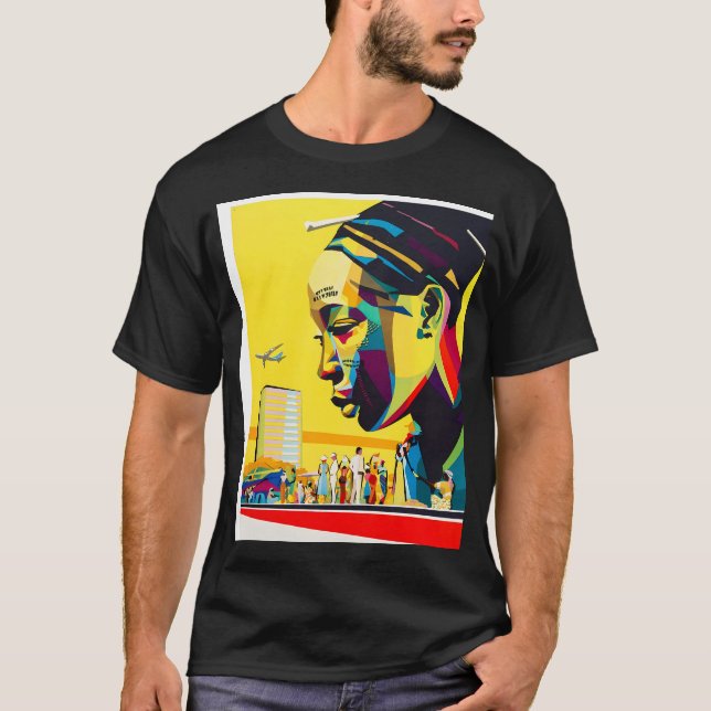 Camiseta Anuncio de viaje de la época de L'Afrique Par Sabe (Anverso)