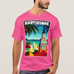 Camiseta Anuncio De Viaje De Martinica Vintage A Las Islas