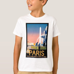 Camiseta Anuncio de viaje de París de época