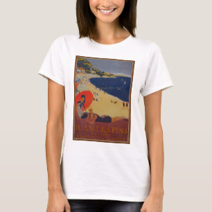 Camiseta Anuncio de viaje francés vintage