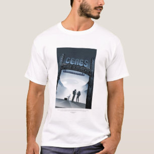Camiseta Anuncio de viajes de ciencia ficción, Ceres del pl