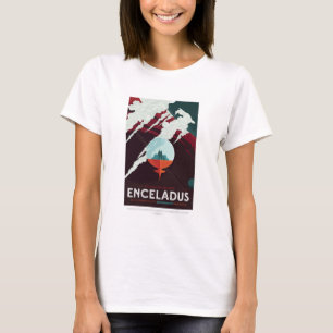 Camiseta Anuncio de viajes de Ciencia Ficción, Moon Encelad