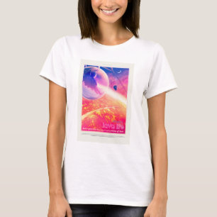 Camiseta Anuncio de viajes de Sci-Fi, Planet 55 Cancri e