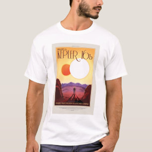 Camiseta Anuncio de viajes de Sci-Fi, Planet Kepler-16b