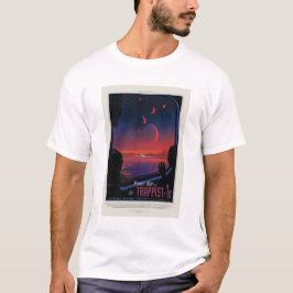Camiseta Anuncio de viajes de Sci-Fi, Planet Trapist-1e