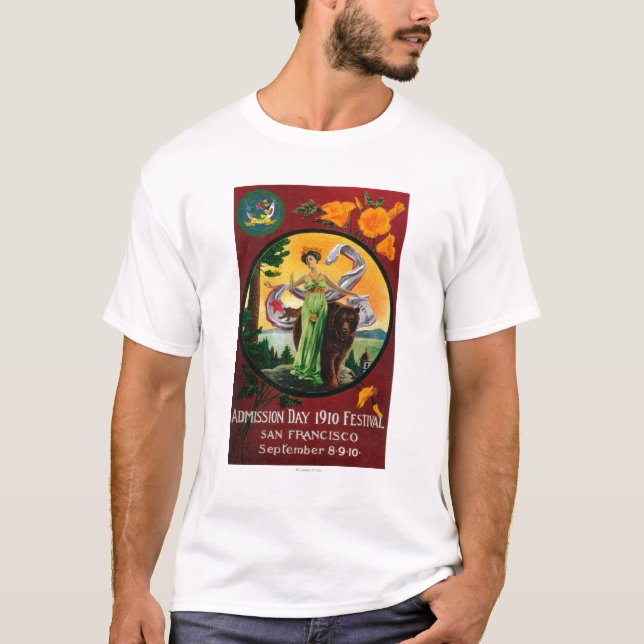 Camiseta Anuncio del día de admisión, festival 2 del estado (Anverso)
