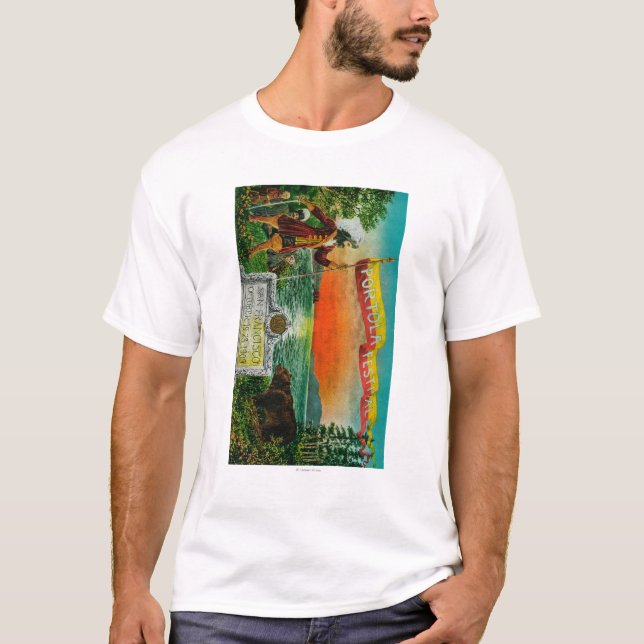 Camiseta Anuncio del festival de Portola (explorador) (Anverso)