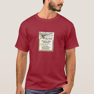 Camiseta ¡Anuncio del vintage - consiga en el trasero de un