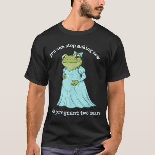 Camiseta Anuncio divertido de embarazo de rana medieval emb