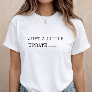 Camiseta Anuncio Divertido de Embarazo Revelación de Bebé